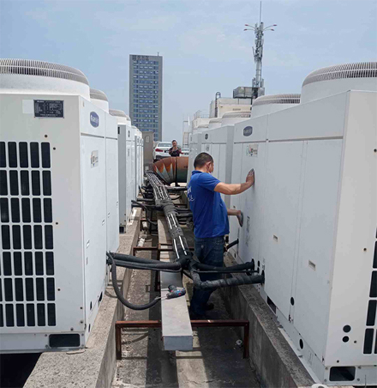 海城中央空调制热和不制冷系统维修方法